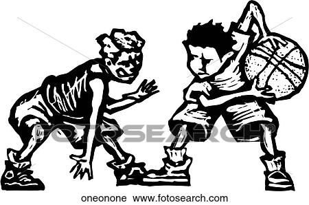 One on One View Large Clip Art Graphic Clipart - One on One. Fotosearch