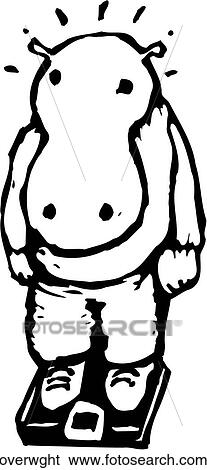 Overweight View Large Clip Art Graphic Clip Art - Overweight. Fotosearch