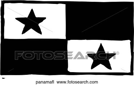 Panama Flag View Large Clip Art Graphic Clipart - Panama Flag. Fotosearch
