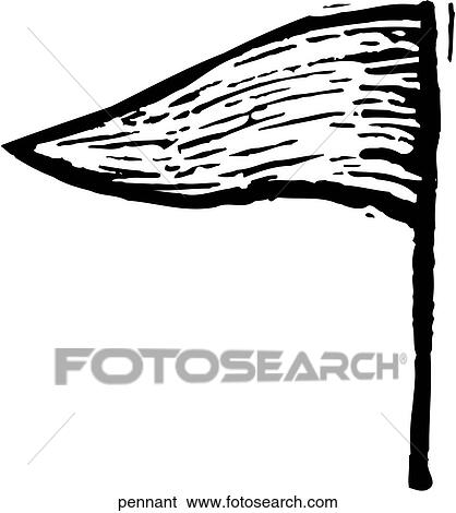 Pennant View Large Clip Art Graphic Clip Art - Pennant. Fotosearch
