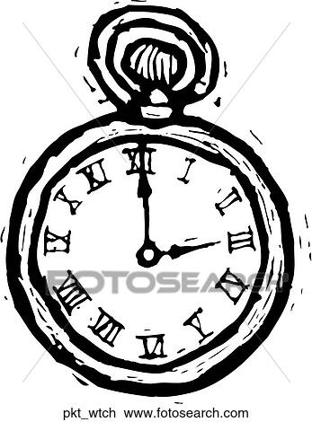 Clipart - Pocket Watch. Fotosearch
