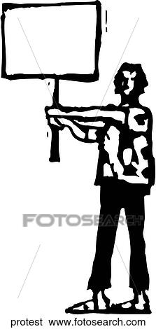Protest View Large Clip Art Graphic Clip Art - Protest. Fotosearch