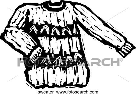 Clipart - pullover sweater - Suche Clip Art, Illustration Wandbilder