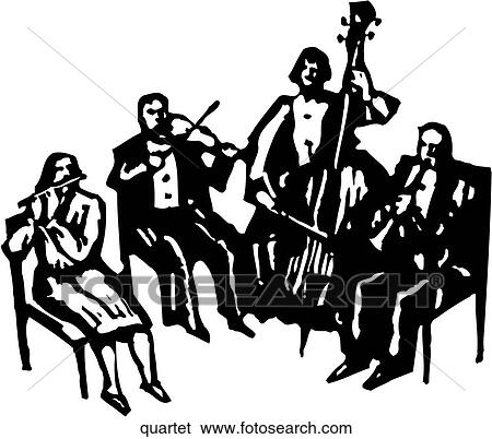 Clip Art - Quartet. Fotosearch