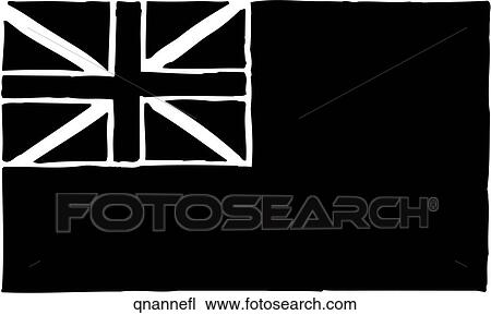 Queen Anne Flag View Large Clip Art Graphic Clipart - Queen Anne Flag. Fotosearch
