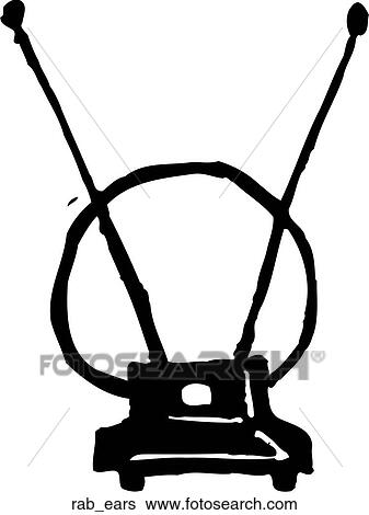Rabbit Ears View Large Clip Art Graphic Clip Art - Rabbit Ears. Fotosearch