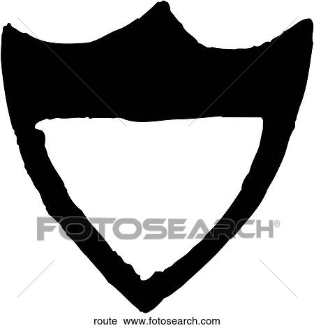 Route View Large Clip Art Graphic Clipart - Route. Fotosearch