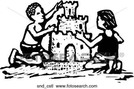 Clipart - Sand Castle. Fotosearch
