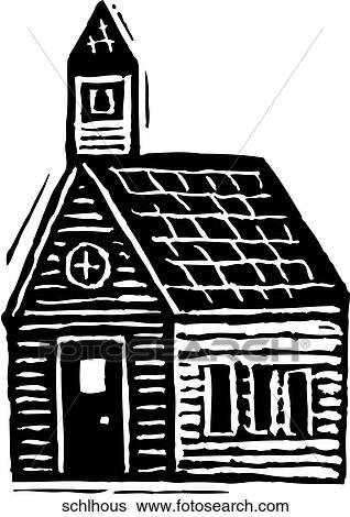 Clip Art - Schoolhouse. Fotosearch