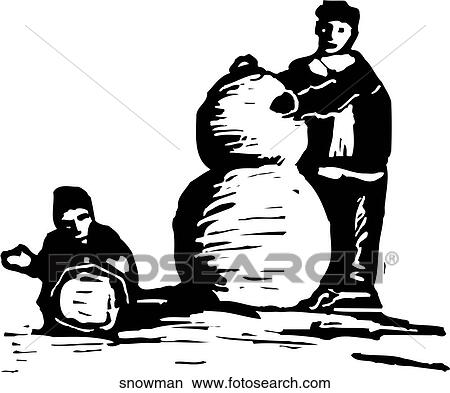 Clipart - Snowman. Fotosearch