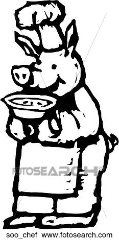 Clipart - Sooey Chef. Fotosearch