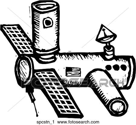 Space Station 1 View Large Clip Art Graphic Clipart - Space Station 1. Fotosearch