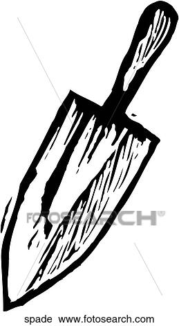 Clipart - Spade. Fotosearch