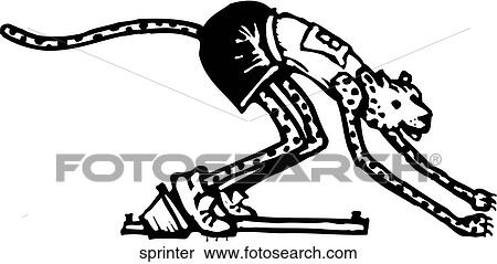 Clipart - Sprinter. Fotosearch