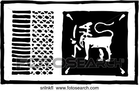 Sri Lanka Flag View Large Clip Art Graphic Clipart - Sri Lanka Flag. Fotosearch