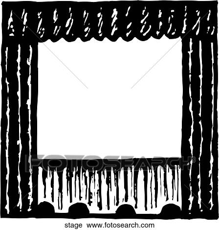 Stage View Large Clip Art Graphic Clipart - Stage. Fotosearch
