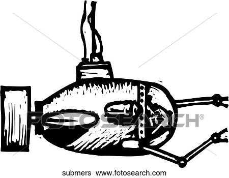 Submersible View Large Clip Art Graphic Clip Art - Submersible. Fotosearch