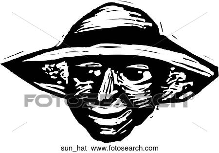 Clip Art - Sun Hat. Fotosearch