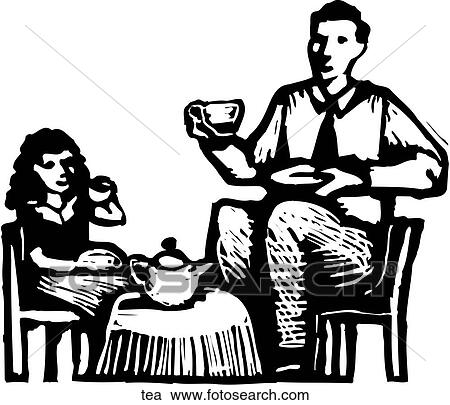 Tea View Large Clip Art Graphic Clipart - Tea. Fotosearch