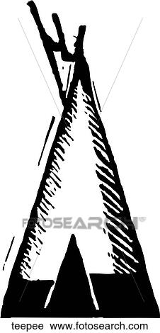 Clipart - Teepee. Fotosearch