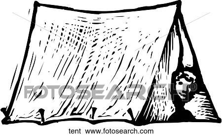 Clip Art - Tent. Fotosearch