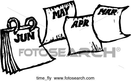 Clip Art - Time Flies. Fotosearch