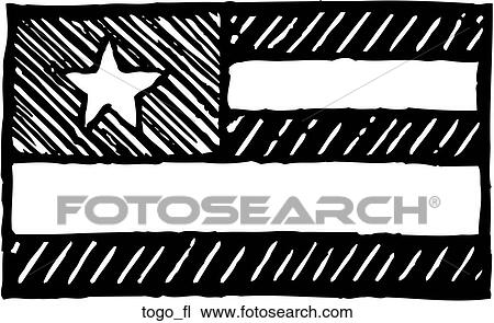 Clipart - Togo Flag. Fotosearch