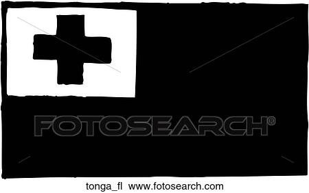 Tonga Flag View Large Clip Art Graphic Clipart - Tonga Flag. Fotosearch