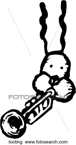 Tooting View Large Clip Art Graphic Clipart - Tooting. Fotosearch