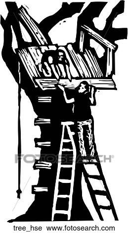 Clipart - Tree House. Fotosearch