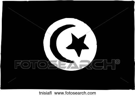 Tunisia Flag View Large Clip Art Graphic Clipart - Tunisia Flag. Fotosearch