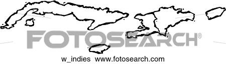 West Indies View Large Clip Art Graphic Clip Art - West Indies. Fotosearch