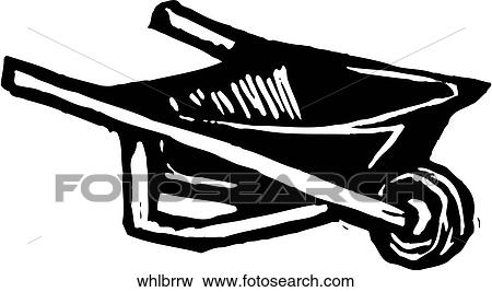 Clip Art - Wheelbarrow. Fotosearch