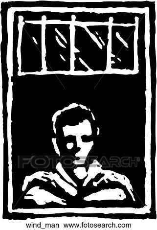 Clipart - Window Man. Fotosearch