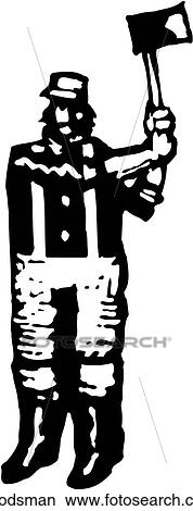 Clipart - Woodsman. Fotosearch