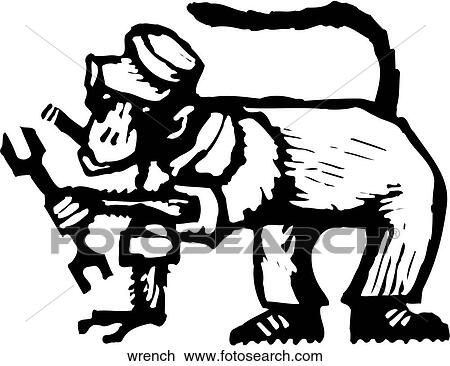 Clipart - Wrench. Fotosearch