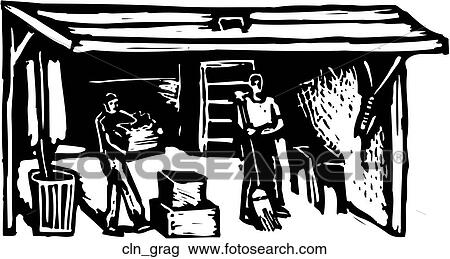 きれいにしなさい ガレージ クリップアート 切り張り イラスト 絵画 集 Cln Grag Fotosearch