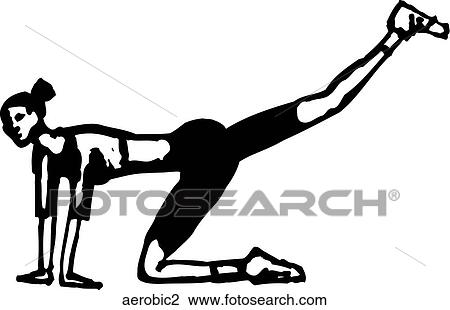 Aerobic 2 View Large Clip Art Graphic Clipart - Aerobic 2. Fotosearch