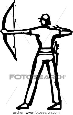 Archer View Large Clip Art Graphic Clipart - Archer. Fotosearch