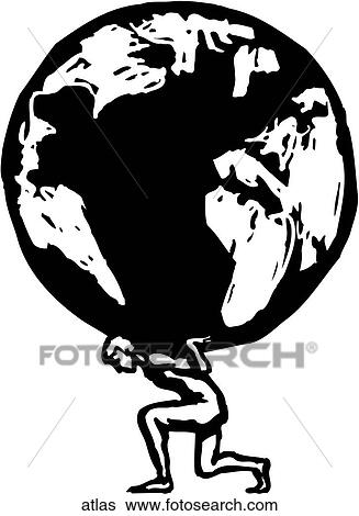 Clip Art - Atlas. Fotosearch