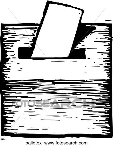 Ballot Box View Large Clip Art Graphic Clip Art - Ballot Box. Fotosearch