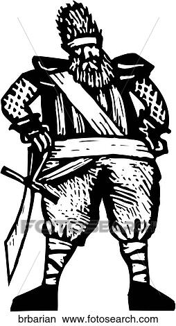Clipart - Barbarian. Fotosearch
