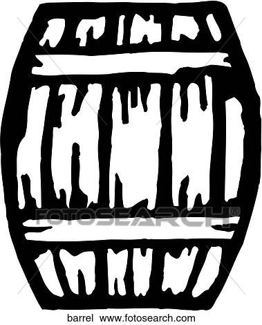 Barrel View Large Clip Art Graphic Clipart - Barrel. Fotosearch