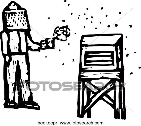 Beekeeper View Large Clip Art Graphic Clipart - Beekeeper. Fotosearch