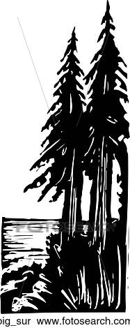 Clipart - Big Sur. Fotosearch