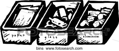 Bins View Large Clip Art Graphic Clip Art - Bins. Fotosearch