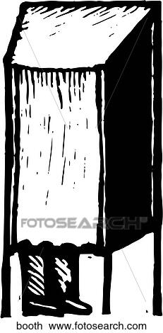 Booth View Large Clip Art Graphic Clipart - Booth. Fotosearch