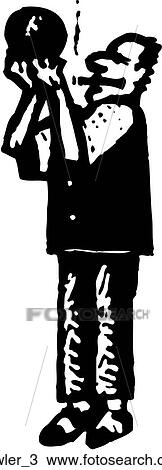 Bowler 3 View Large Clip Art Graphic Clipart - Bowler 3. Fotosearch