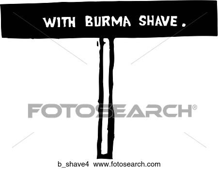 Clipart - Burma Shave 4. Fotosearch
