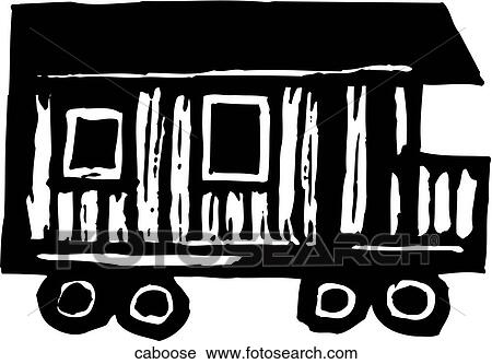 Caboose View Large Clip Art Graphic Clipart - Caboose. Fotosearch